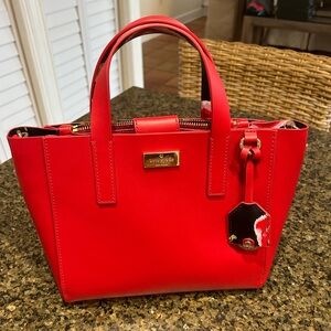 Kate Spade Vibrant Red Nelle Satchel Brand New
